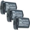 vhbw 3x batteria compatibile con Canon EOS R3, 1D X Mark III fotocamera (2200mAh, 11,1V, Li-Ion)