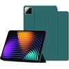 zZjoOoj Custodia Silicone per Xiaomi Pad 7/ Pad 8/ Pad 7 Pro/Pad 8 Pro 11.2 Inch,Cover Smart con Supporto a Tre Pieghe, Auto Sveglia/Sonno (Verde)