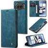 WJXEXRS Cover per Nothing Phone 2A, Custodia in Pelle Premium, Supporto Slot per Schede, Portafoglio Kickstand Flip Wallet Magnetica Custodie Porta Carte, Adatto per Nothing Phone 2A - Blu-verde