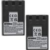 EXTENSILO 2x batteria compatibile con Canon Digital Ixus 330, 400, 300, V, 430, 500, V2, V3 fotocamera (950mAh, 3,7V, Li-Ion)