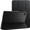 JETech Custodia per Samsung Galaxy Tab A11 Plus, Nero | Cover Retro Traslucido Sottile, Supporto Tri-Pieghevole, Auto Svegliati/Sonno, Antiurto