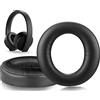 SOULWIT Cuscinetti Auricolari Di Ricambio per Sony New Gold Wireless PS4 Headset, 2018 Version, Model CUHYA-0080 (Nero)