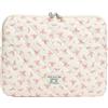 RuiDay Custodia per laptop, Custodia Computer Notebook, Custodia Tablet Borsa Imbottita, compatibile con laptop da 13/14/15 pollici, Borsa per accessori da viaggio (Rosa, S)