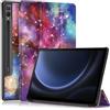 QJONSIU Cover Compatible con Samsung Galaxy Tab S12 Plus, Funzione Stand, Smart Cover con Auto Sleep Wake, Protettiva in PU e PC Antigraffio-6