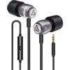 LUDOS CLAMOR Auricolari In-Ear Cuffie, Cuffiette con Filo e Microfono, Garanzia 5 Anni, Audio di alta Qualità, Memory Foam, Cavo Rinforzato, Bassi, Controllo del chiamate per iPhone, Samsung, Huawei
