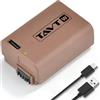 TAVT Batteria NP-FW50 da 1500mAh per Sony ZV-E10, A3000 A5000 A5100 A6000 A6300 A6500 A6400, A7R/II, A7/II, A7S/ II, DSC-RX10 II/IV, A33, A35, A37, NEX-3, NEX-5N, NEX-6