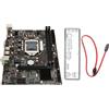 ciciglow Scheda Madre Desktop H55A2 LGA 1156 Slot DDR3 ATX a Doppio Canale, Supporta Core I7/i5/i3, CPU Pentium, Alimentazione Multifase, Uscita VGA HD, Materiale Durevole