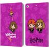 Head Case Designs Licenza Ufficiale Harry Potter Hermione Ron Incantesimo Deathly Hallows I Custodia Portafoglio in Pelle Compatibile con Apple iPad 9.7 2017 / iPad 9.7 2018