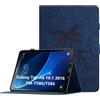 Oduio Custodia per Samsung Galaxy Tab A6 10.1 Pollici (SM-T580/T585) 2016 Cover in Pelle PU Case Coperchio Multi-Angli Supporto Pieghevole Cover Protettiva con Chiusura Magnetica,Auto Sveglia/Sonno-Blu