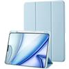 Palkitsee Custodia Cover Compatibile con iPad PRO 11 2022/2021/2020 Con Portapenne, Supporta la Ricarica di Pencil 2a Gen, Copertina Posteriore Morbida in TPU Sottile, Auto Sveglia/Sonno, Azzurro