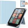 MoKo Custodia per 6,8,7 eReader Tablets, Cielo Blu | Accessori eReader per 6,8, 7 Pouces Kobo/Ocean, Custodia Leggera Folio ,Cinghia da Mano, Support