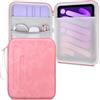 Lacdo Tablet Custodia Protettiva Borsa Compatibile con iPad Mini 7 (A17 Pro), iPad mini 6 5 4 3 2, Samsung Galaxy Tab A7 Lite/Tab A9 8.7, Huawei MatePad T8, Funda Protectora Rígida para Tableta, Rosa