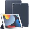 JETech Custodia per iPad 9ª/8ª/7ª Gen 10,2, Navy | Cover per 10,2 2021/2020/2019 Modello, Guscio Posteriore Rigido, Finitura Soft Touch, Protezione Antiurto