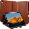 Zinibri Custodia per iPad A16 (11 Gen)/iPad 10 Generazione,Marrone | Portapenna, Tasca, Cinghia da Mano, Cover Protettive, Multi Angolo Supporto, Chiusura Magnetica, Auto Svegliati/Sonno