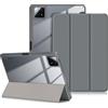 DINGGUAGUA Custodia per Xiaomi Pad 6S Pro 12.4 Pollici Tablet 2024,Con S Pen Holder - Antiurto Sottile Cover Posteriore Trasparente,Grigio