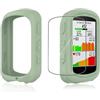 yystao - Custodia protettiva in silicone per computer da bicicletta GARMIN EDGE 540, con pellicola protettiva morbida in TPU, antiurto, antipolvere, impermeabile, verde