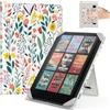 MoKo Custodia per 6,8,7 Kindle Paperwhite eReader Tablets, Fiori | Accessori eReader per 6,8, 7 Pouces Kindle Paperwhite/Colorsoft/Kobo/Ocean, Custodia Leggera Folio ,Cinghia da Mano, Support