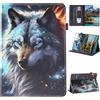 Vaitasy Custodia per Huawei MediaPad M5/ M5 Pro 10.8 2018 | Supporto Funzione Custodia con Anti Urto Morbido TPU Cover per MediaPad M5 Pro 10.8 - lupo di ghiaccio