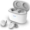 Philips Audio SHB2515WT/10, Auricolari Bluetooth con Microfono Integrato, Lunga Durata della Batteria, Cancellazione del Rumore, 3 Tipi di Cuffie, Taglia Unica , Bianco