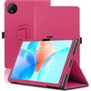 Envibe Custodia per Teclast P50T 11 Pollici, Cover Tablet Teclast P50T, Copertura Protettiva Pieghevole con Supporto per Matita e Cinturino da Polso, Protezione Completa. (Rosso)