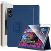 zZjoOoj Cover Per DOOGEE G6+ Tablet 11 Pollici Tablet con 1 Pezzi Pellicola Vetro Temperat (non adatta per TAB G6), Ultra Sottile,Custodia in Pelle PU Premium con Funzione Leggio Verticale,Blu scuro