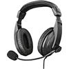MEDIACOM Cuffie con microfono 2 jack 3,5mm controllo volume padiglione 40mm