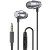 Yinyoo BLON FG Strong Bass In Ear Cuffie in lega di alluminio Auricolari leggeri 10mm Diaframma composito con microfono ad alta definizione Spina da 3,5 mm Cavo per auricolari in PVC