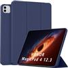 QJONSIU Cover Compatibile con Honor MagicPad 4 12.3 2026, Funzione Stand Antigraffio Protettiva in TPU, Ultra Sottile Kickstand Case-Blue