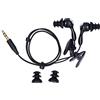 PUSOKEI Cuffie Subacquee Impermeabili con 2 Clip/tappi per le Orecchie di Ricambio per Nuotatori, Auricolari Impermeabili con Cavo di Prolunga Audio Stereo per Esercizio, Corsa, Camminata(Nero)