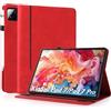AsWant Custodia Cover per Xiaomi Pad 7/ Pad 7 Pro 11.2 pollici,Rosso | Slim PU,Ultra Sottile in PU Pelle,Supporto,Scomparto per schede,Compatibile con Xiaomi Pad 7