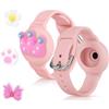 AXFEE Braccialetto per Apple Air-Tag Impermeabile, Bracciale Airtag Bambini | Protettiva GPS Anti-Perso, Localizzatore di Monitoraggio Regolabile, per Bambini, Adolescenti, Anziani- Rosa