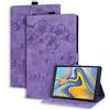 Succtopy Custodia per Samsung Galaxy Tab A 10.5 Pollici 2018 (SM-T590/T595),Cover in Pelle PU Flip Portafoglio con Porta Penna,Custodia Protettiva con Slot Card per Galaxy Tab A 10.5 2018,Viola