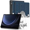 Yiernuo Custodia per Samsung Galaxy Tab S9 FE 10.9 Pollici/Tab S9 11 Pollici 2023 SM-X710/X716B/X718U/ X510/X516B Tablet,Ultra Sottile Cover con Funzione Supporto e Auto Sveglia/Sonno,Gatto pigro