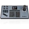Tenveo Controller Telecamera PTZ Joystick 4D Controller Tastiera PoE IP con Schermo LCD per Riunioni Chiesa Formazionein Live Streaming, Supporto PoE VISCA PELCO-D/P | RS232 RS422 RS485 RJ45