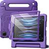JETech Custodia Bambini per iPad Pro 11 & iPad Air 5/4 10,9, Viola Scuro | Cover per iPad Pro 11 (2018-2022) & iPad Air 5/4 10,9 (2022/2020), Pellicola Protettiva Integrata, Supporto Maniglia