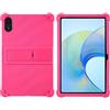 Generico Custodia Per Honor Pad X8a - Leggera custodia protettiva antiurto per bambini morbida Silicone Case Cover per Silicone Case for Honor Pad X8a 11 Inch (Rosa)