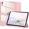 APHBZGE Custodia compatibile con iPad 11/10ª generazione (2025/2022), 10,9 pollici, custodia rigida antiurto con portapenne, custodia tablet con attivazione/disattivazione automatica, rosa