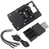 YHBH Supporto Per Navigatore GPS Per Moto Per H&onda NC700X 2012-2013 NC750X 2014-2015 Supporto Anteriore Per Cellulare Con Ricarica Wireless Barra trasversale porta cellulare(Nero3)