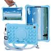 FKQLH Custodia Silicone Morbido Skin Leggero Custodia Protettiva per Bambini Supporto Cover per Lenovo Tab M10 HD 2nd Gen TB-X306X/X306F 10,1 Pollice, Blu