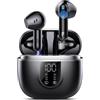 Jesebang 2026 Cuffie Bluetooth 5.4, Auricolari Bluetooth 45Ore, Cuffie Wireless In Ear HiFi Stereo cor LED Display, Cuffie Senza Fili Cancellazione Rumore, Cuffiette Sport IP7 Impermeabili, Headphones Nero