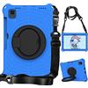 ZORSOME Custodia per tablet Samsung Galaxy Tab S6 10.5 2019 SM-T860/T865 per bambini - EVA leggera antiurto girevole a 360 ° con maniglia robusta W tracolla blu