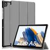 ebestStar - Cover per Samsung Galaxy Tab A8 10.5 (2021) SM-X200 X205, Custodia Protezione Flip Magnetica, Slim Case Sottile Pelle PU, Grigio