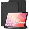 DUX DUCIS Custodia per Samsung Galaxy Tab S11, Nero | Slim Smart Protettiva Custodia, Cover in Pelle TPU, con Supporto per Penna S, Compatibile con Auto Sonno/Sveglia