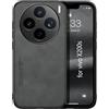 Kepuch Silklike Cover per Vivo X200s - Custodia Case Piastra Metallica Incorporata - Nero