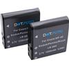 Dot.Foto 2 x Dot.Foto LB-060 Premium 3.7v / 1250mAh Batteria Ricaricabile per Pentax XG-1