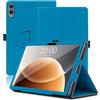 Envibe Custodia per Teclast T65 13.4 Pollici, Cover Tablet Teclast T65, Copertura Protettiva Pieghevole con Supporto per Matita e Cinturino da Polso, Protezione Completa. (Azzurro)