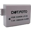 Dot.Foto LP-E5 Premium 7.4v / 1050mAh Batteria Ricaricabile per Canon EOS 450D, 500D, 1000D