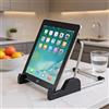 Generic Supporto per tablet regolabile, in lega di alluminio, antiscivolo, adatto per tablet, iPad, Samsung e Kindle Fire, supporto per foto