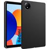 GIOPUEY Cover per Xiaomi Redmi Pad SE 8.7, Guscio posteriore in TPU morbido, Ultra-sottile, Anti-vibrazione e anti-scivolo - Nero