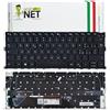 new net Tastiera retroilluminata compatibile con Dell XPS 13 9300, 9310 | [Colore Nero - Layout ITA]